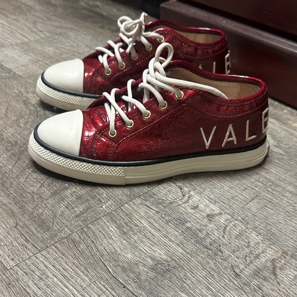 Valentino Shiny Red Sneakers